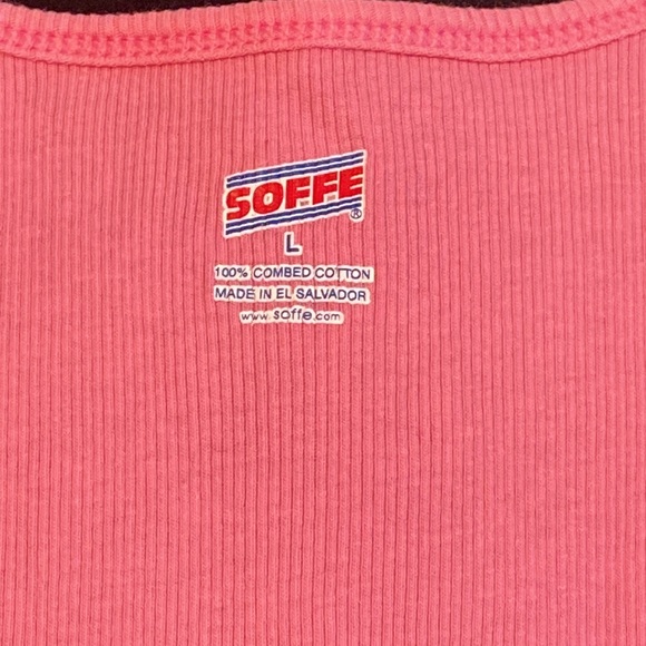 Like new Soffe ribbed basic tank with scoop neck - Picture 4 of 10